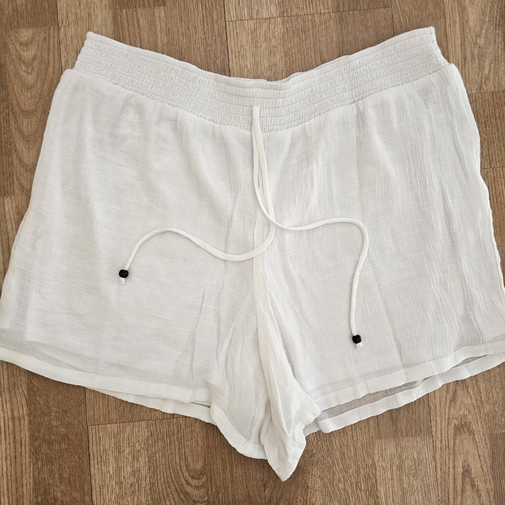 Apt. 9 Pull-On Faux Tie Lined White Shorts size XXL V-2311 - Picture 3 of 7